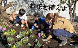 お花を植えよう